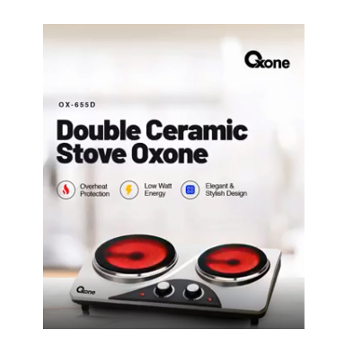 Oxone Kompor Listrik, Stainless Steel - OX655D